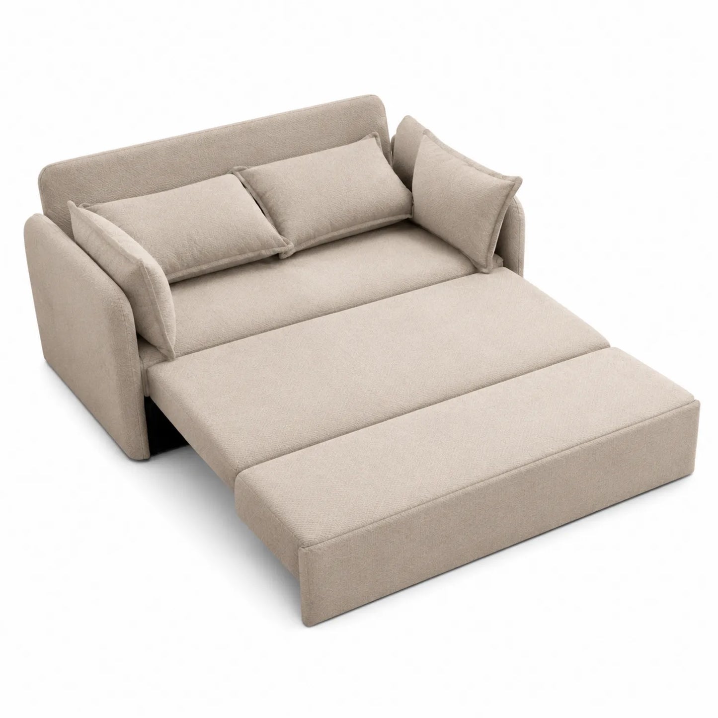 Beige Schlafsofa 200x140 cm aus Polyester