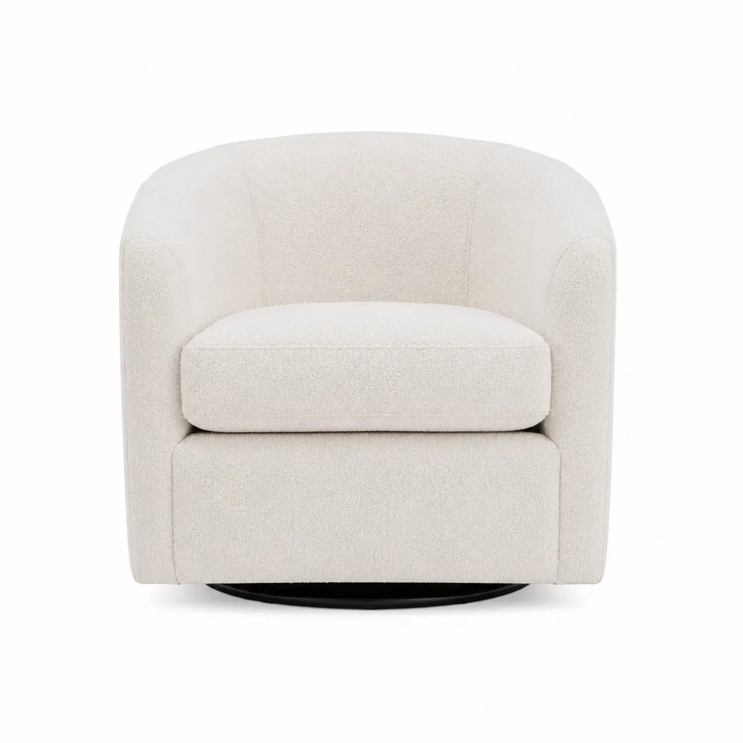 Drehsessel Bouclé Creme 75cm