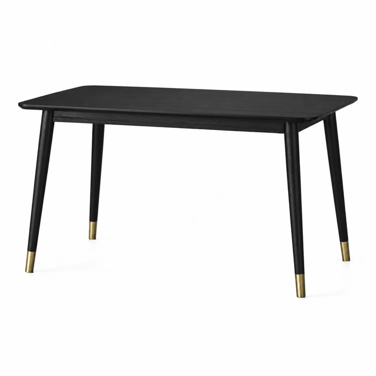 Esstisch aus Holz mit Metallakzenten 120cm Schwarz