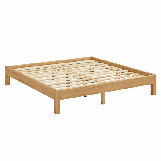 Eichenbett 200x180 cm Natur