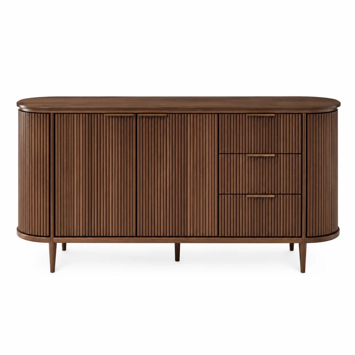 Sideboard Walnussholz Braun 150x40x80cm