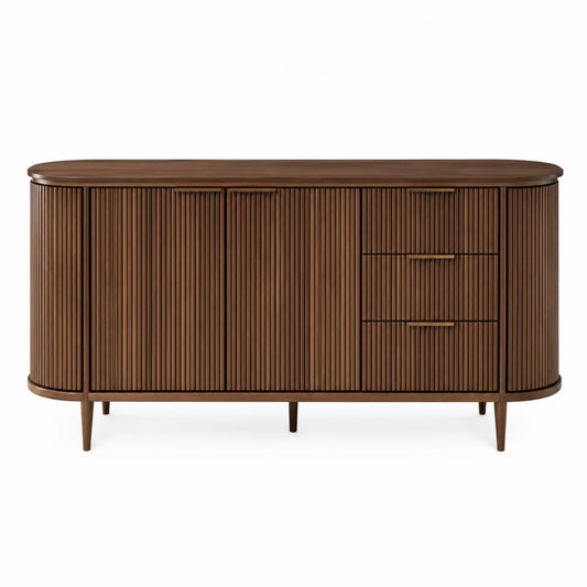 Sideboard Walnussholz Braun 150x40x80cm