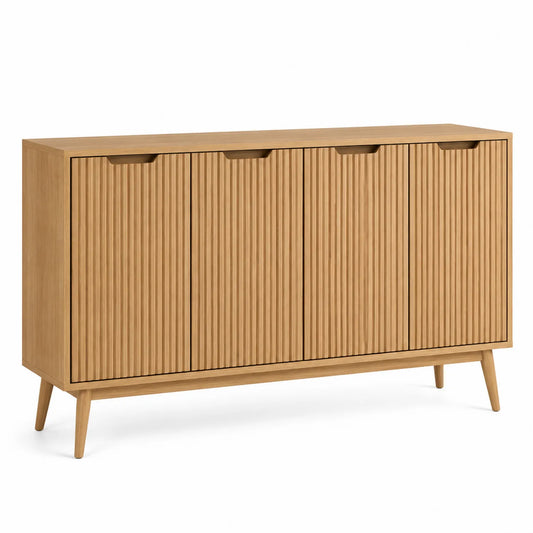 Holz-Sideboard mit Eichenfurnier 150x40x90 cm