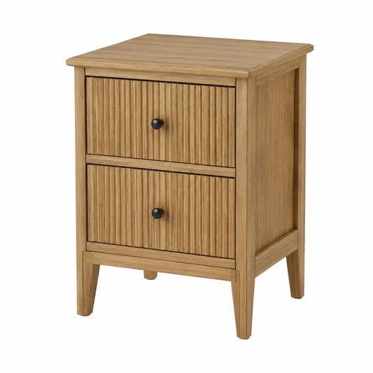 Holz Nachttisch mit 2 Schubladen