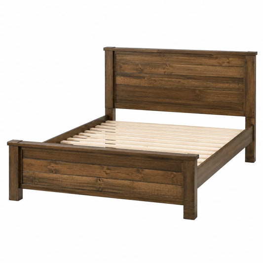Massivholzbett Kiefer 200x180 cm Braun