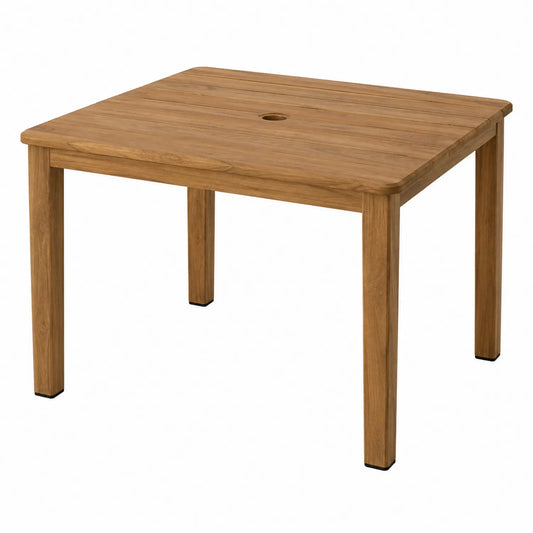 Gartentisch quadratisch Teakholz Natur 90 cm